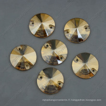 Perles de Grament de perles de verre rondes de Gloden (DZ-3041)